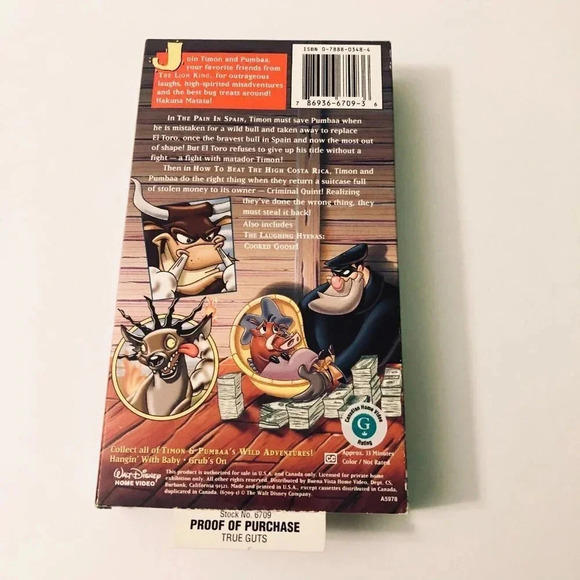 Timon & Pumbaas Wild Adventures VHS Lot Hangin With Baby and True Guts - Picture 8 of 16